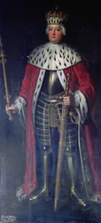 Friedrich Wilhelm I., König von Preußen in seiner Regalia
